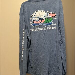 Vineyard Vines Long Sleeve Ski Whale Tee